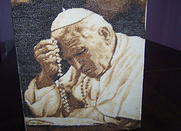 haftowany obraz św. Jana Pawła II