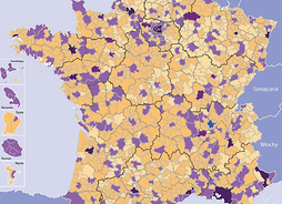mapa Francji
