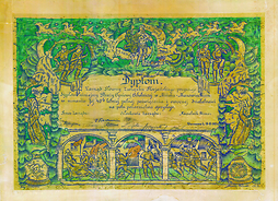 Dyplom Związku Floriańskiego dla SOO Mińsk Mazowiecki z 18 czerwca 1921 r.