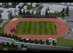 projekst stadionu miejskiego w Płońsku