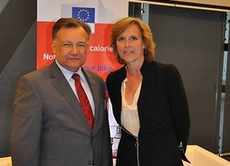 marszałek Adam Struzik i Connie Hedegaard, komisarz ds. działań w dziedzinie klimatu w Komisji Europejskiej