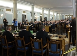 Uczestnicy jubileuszowego spotkania zorganizowanego w Sejmie RP