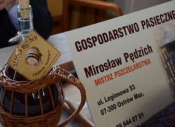 Tradycyjny miód pitny trójniak z gospodarstwa pasiecznego Mirosława Pędzicha w Ostrowi Mazowieckiej