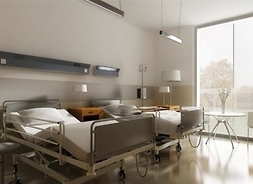 Wizualizacja sali dla chorych w nowym budynku szpitalnym