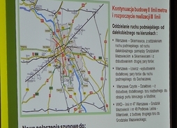 Transport szynowy na Mazowszu - mapa