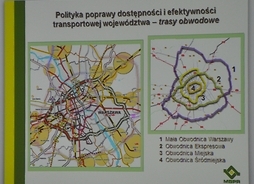 Trasy obwodowe Warszawy - mapa