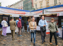 Mimo nienajlepszej pogody stoisko województwa mazowieckiego cieszyło się dużym zainteresowaniem gości festiwalu