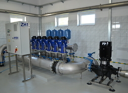 nowoczesne urządzenia, w które wyposażono stację uzdatniania wody
