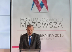 Wystąpnienie członka zarządu województwa Mazowieckiego Wiesława Raboszuka podczas  VI Forum Rozwoju Mazowsza