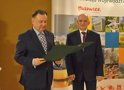MArszałek Adam Struzik i komisarz konkursu Roman Pikuła
