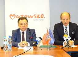 Marszałek Adam Struzik i burmistrz Krzysztof Jadczak