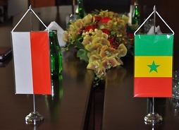 Flagi narodowe Polski i Senegalu
