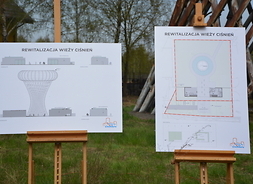 dwie plansze z wizualizacją kolejnych części obiektu