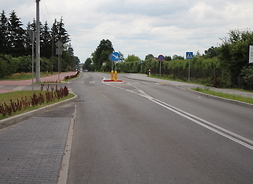 Zmodernizowany odcinek drogi nr 731 – przejście przez Warkę