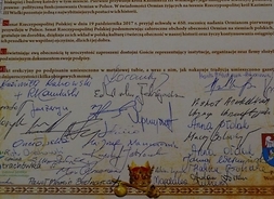 podpisy złozone pod aktem erekcyjnym
