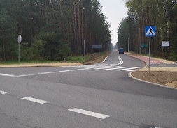 fragment drogi gminnej w gminie Głowaczów