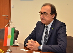 Ziyad Raoof, Pełnomocnik Rządu Regionalnego Kurdystanu podczas spotkania w urzędzie marszałkowskim