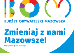 Logotyp budżetu obywatelskiego województwa, litery B, O, M