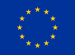 Odwzorowanie graficzne flagi Unii Europejskiej.