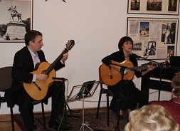 Uczestnicy koncertu latino w Muzeum Szlachty Mazowieckiej w Ciechanowie