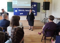 wykład wygłasza Elżbieta Nyga - nauczyciel - konsultant w obszarze przedmiotów zawodowych z MSCDN w Ciechanowie
