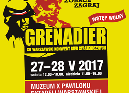 Plakat XII Konwentu Gier Strategicznych Grenadier
