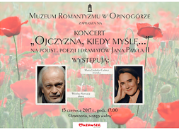 Plakat zapraszający na koncert w Opinogórze