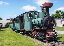 Stary model sochaczewskiej lokomotywy