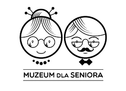 Plakat imprezy z rysunkiem twarzy dwojga starszych osób