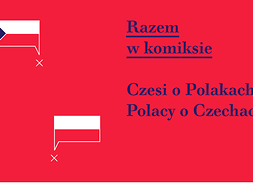 Plakat konkursu z motywem flagi czeskiej i polskiej