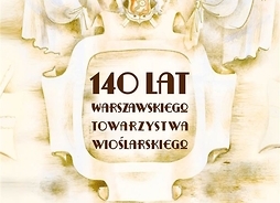 Plakat zapraszający na imprezę z symbolem klubu w tle, na którym widoczna jest warszawska syrenka